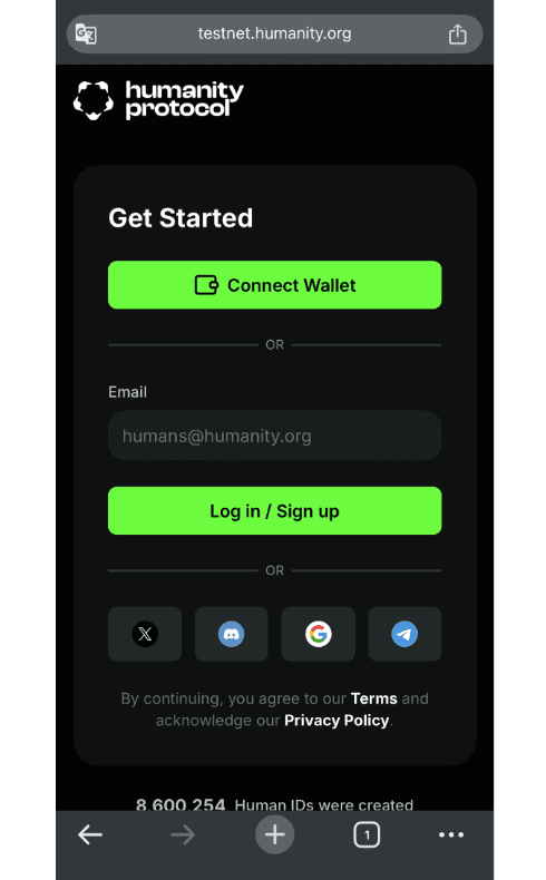 Humanity Protocolでエアドロップをもらう方法